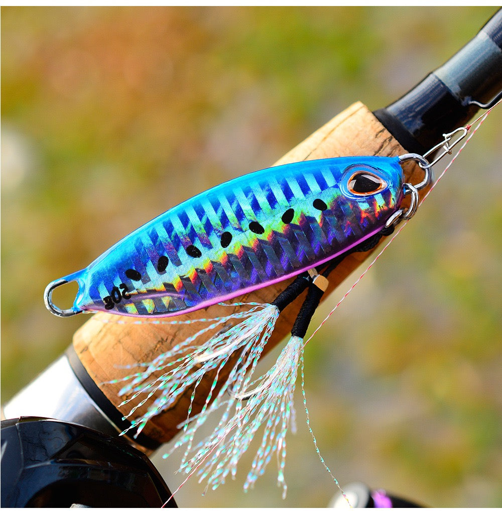 Elevate Your Fishing Game with the 10-color Slow-rolling Iron Plate Fishing Lure